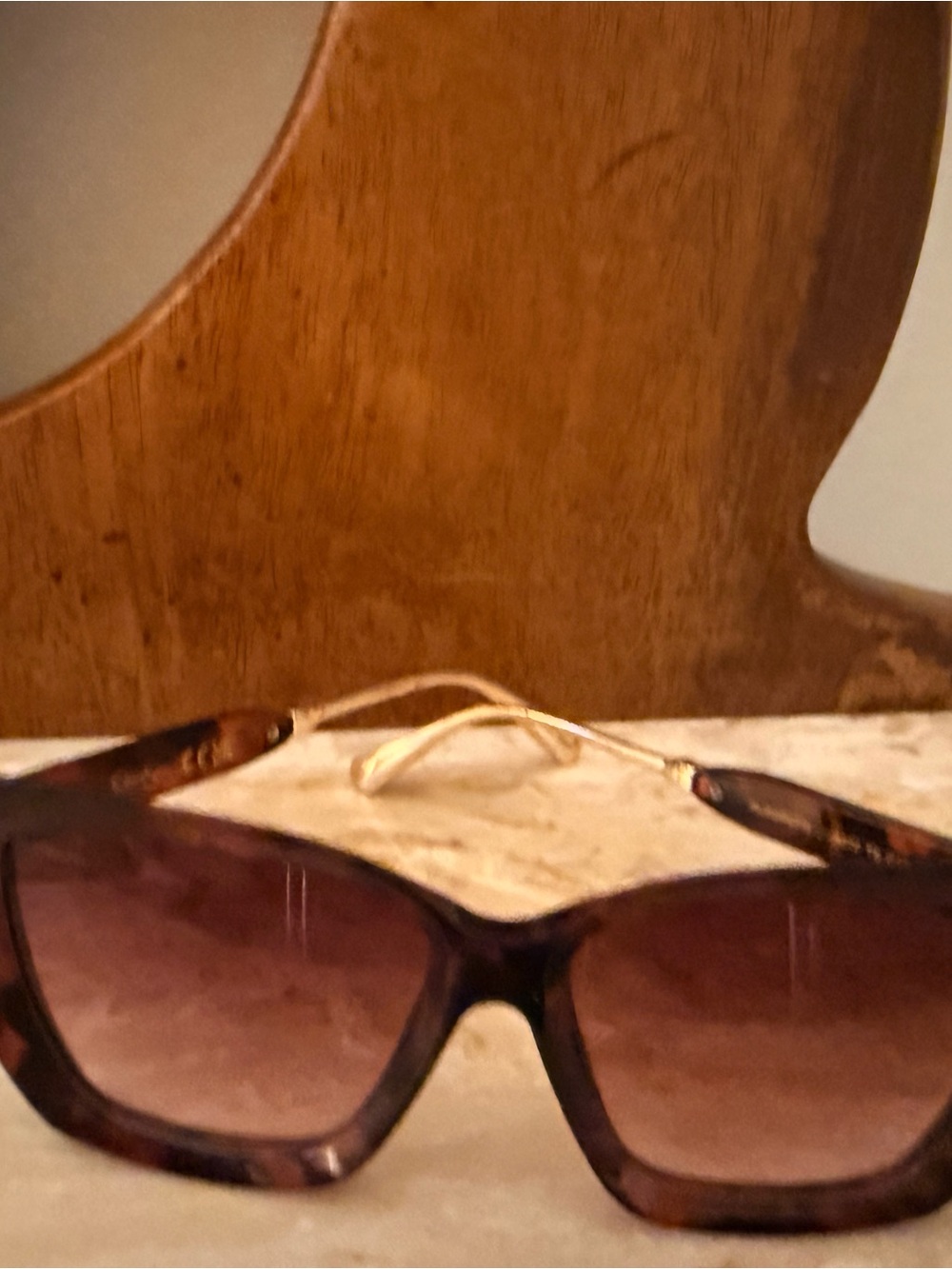 Jessica Simpson Brown Gradient Square Sunglasses